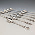 German antique 800 silver tea spoon set of 11, total 101g